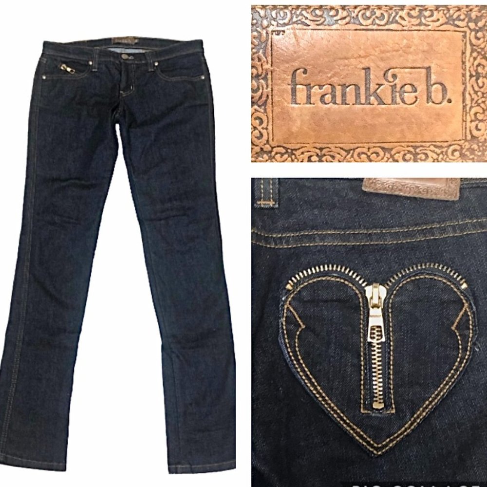Frankie B Dark Wash Straight Leg Jeans